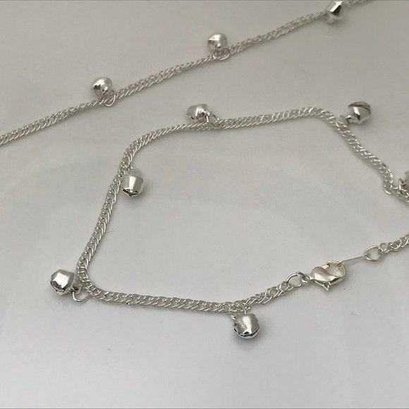 Anklet Payal Silver Tone Bell Foot Women Fashion J - Picture 7 of 10